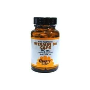  Country Life   Vitamin B 6   200 mg   90 capsules Health 