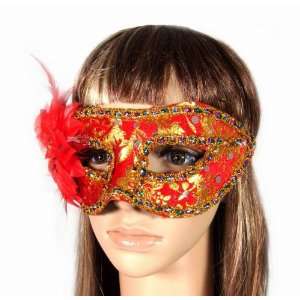    Venetian Cosplay Mask   Red Flower Roleplay Prop: Everything Else