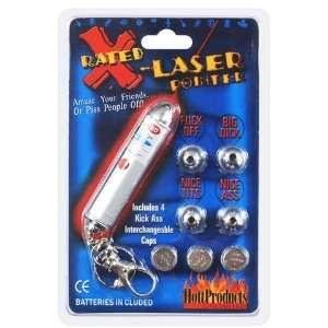  X rated laser pointer (ea) 4 sayings, 3 ea: Electronics