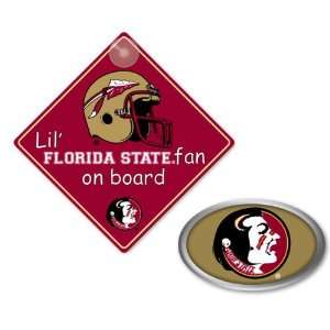 Florida State Seminoles NCAA Family Auto Fan Kit:  Sports 