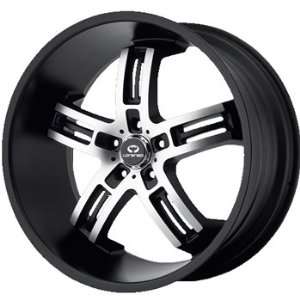 Lorenzo WL026 19x8 Black Wheel / Rim 5x120 with a 35mm Offset and a 74 