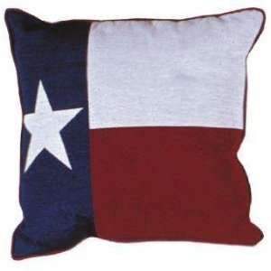 Set of 2 Large 17x17 Texas Flag Tapestry Throw Pillows:  