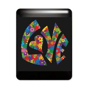  iPad Case Black Love Flowers 60s Colors: Everything Else