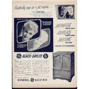   LOVE LUCY. .. 1952 General Electric Black Daylight TV Ad, A4537
