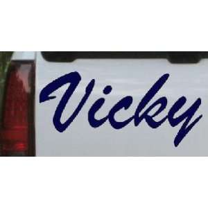  Navy 44in X 20.5in    Vicky Car Window Wall Laptop Decal 