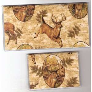  Checkbook Cover Debit Set Made with Deer Buck Hunting 