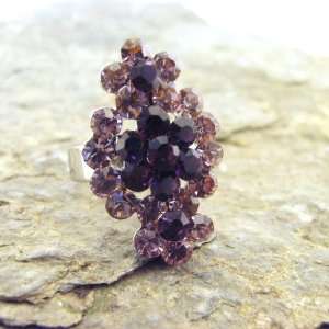  Crystal ring Traviatta purple.: Jewelry