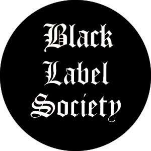  Black Label Society Logo Button B 0360: Toys & Games
