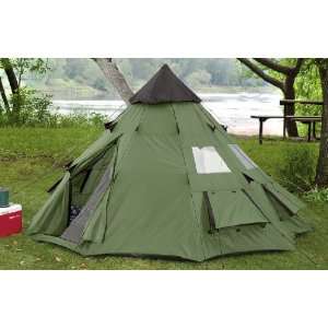 Guide Gear 10x10 Teepee Tent:  Sports & Outdoors