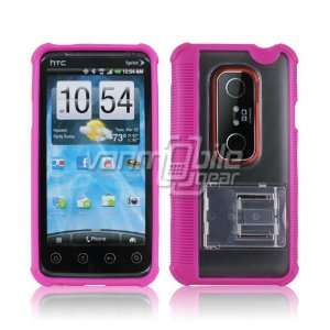  HTC EVO 3D   Pink Premium Kickstand Case: Everything Else