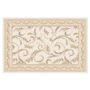   Dynamix 52 x 74 Ivory Athens Area Rug 2 0933 100: Home & Kitchen