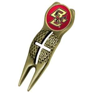   : Boston College Eagles Gold Crosshair Divot Tool: Sports & Outdoors