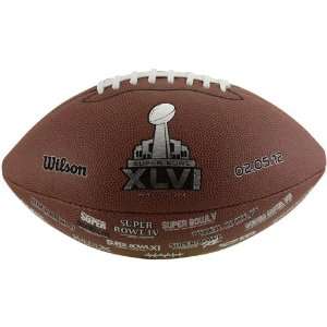   Wilson Super Bowl XLVI Official Game Day Football  : Sports & Outdoors
