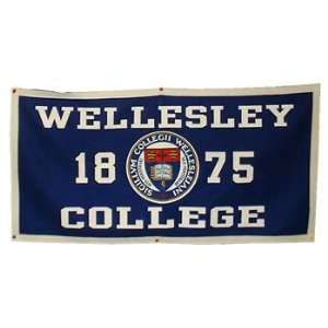  Wellesley College Blue Prides Wc Banner: Sports & Outdoors