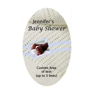  Style 10277 Baby Feet Baby Shower Label Vertical Oval 