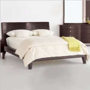  Full Sitcom Cosmo Collection Leather Platform Bed 