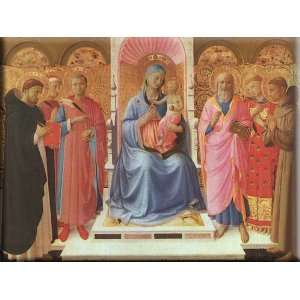  Annalena Altarpiece 30x22 Streched Canvas Art by Angelico 