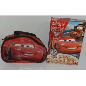 Disney Pixar Cars Lightning Mcqueen Lunchbox with Kelloggs Disney 