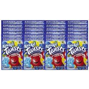 Kool Aid Twists Ice Blue Raspberry Lemonade Unsweetened Drink Mix, 0.2 