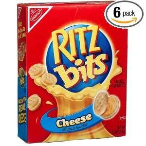 Ritz Bits Sandwich Crackers, Cheese, 9.5 Ounce Boxes (Pack of 6 