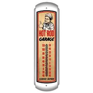  Hot Rod Garage Automotive Thermometer: Home & Kitchen