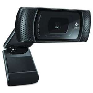 LOGITECH HD C910 PRO Webcam 10MP Black Clear Sights & Sounds Stereo 