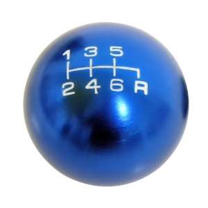  10x1.25mm Thread 6 speed JDM Round Ball Shift Knob in Blue 