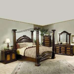   Furniture Montecito Canopy Bedroom Set 201201 br set: Home & Kitchen