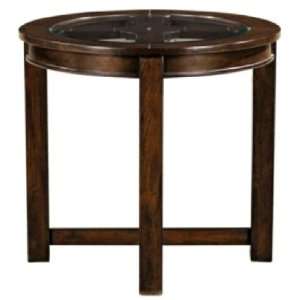  Four Corners Round End Table: Home & Kitchen