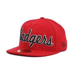   Badgers New Era 59FIFTY NCAA Frontrunner Cap Hat: Sports & Outdoors
