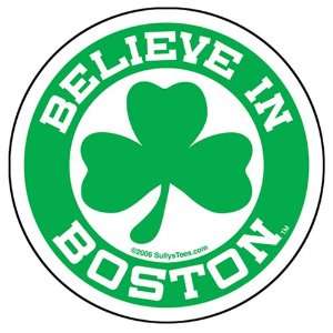  Believe in Boston (Green Clover) Sticker Automotive