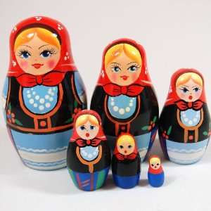 Belarussia Six Part Nesting Doll: Toys & Games