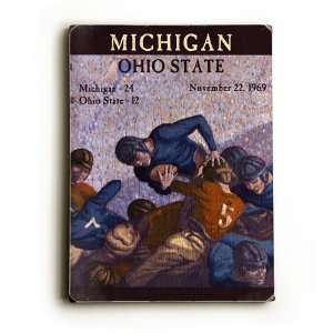  University of Michigan VS Ohio State Wood Sign (9 x 12 