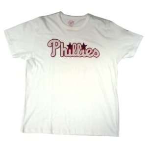 PHILS WHT/WHT FH BASIC SS TEE PHILLIES LG  Sports 