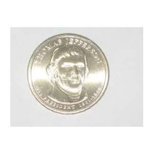 2007 Thomas Jefferson Presidential $1 Coin   3rd President, 1801 1809