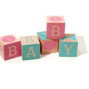   Baby Blocks   Baby Shower Gift Set   4 Blocks   Made in the USA Baby