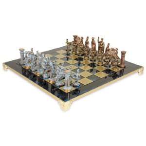  Greek & Roman Period Copper Chess Set Package   Blue: Toys 