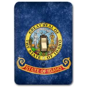 State of Idaho Flag Design Metal Light Switch Plate Cover Single Home 
