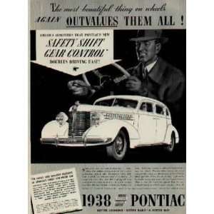   Shift Gear Control, Doubles Driving Ease .. 1938 Pontiac Ad, A2708