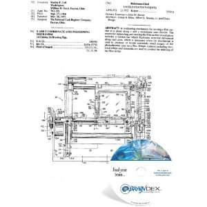   CD for X AND Y COORDINATE AXES POSITIONING MECHANISM 