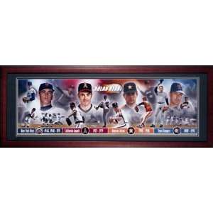  Nolan Ryan   4 Team   Framed Unsigned Panoramic Collage 