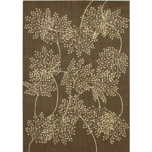   Capri Chocolate Floral 23 x 8 Runner Rug (CAP1)