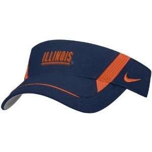   Nike Illinois Fighting Illini Navy Blue Team Visor: Sports & Outdoors