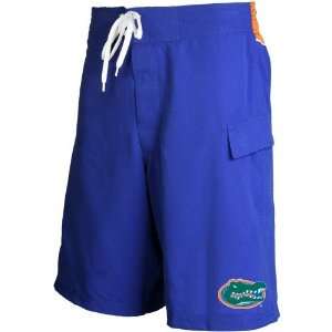  Florida Gators Royal Blue Team Logo Boardshorts: Sports 