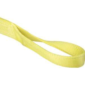 Mazzella EE1 904 Polyester Web Sling, Eye and Eye, Yellow, 1 Ply, 5 