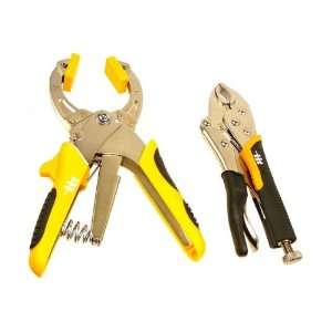  One Hand Ratchet Clamp   Locking Pliers