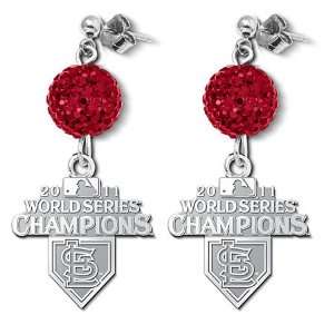 2011 World Series Cardinals Championship Earrings 