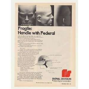  1976 Federal Signal FH2 Fire Helmet Print Ad (44183): Home 
