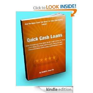 Quick Cash Loans; Solve Emergencies Fast With Quick Cash Loans As You 