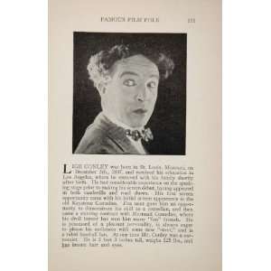  1925 Lige Conley Comedy Edith Roberts Silent Film Actor 